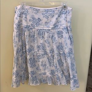 Chaps blue pastel skirt